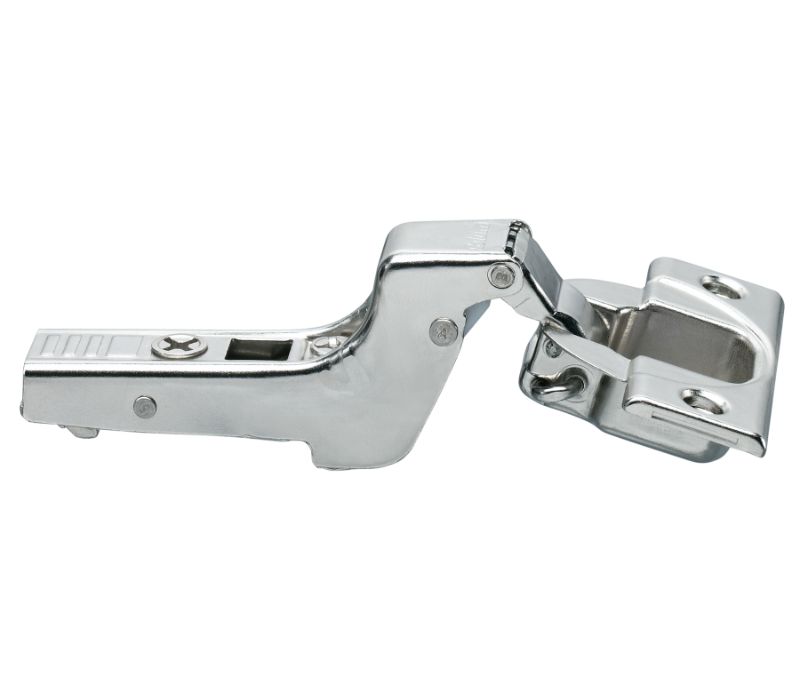 Blum CLIP top standard hinge 110°, inset application, free swing, hinge cup: screw-on