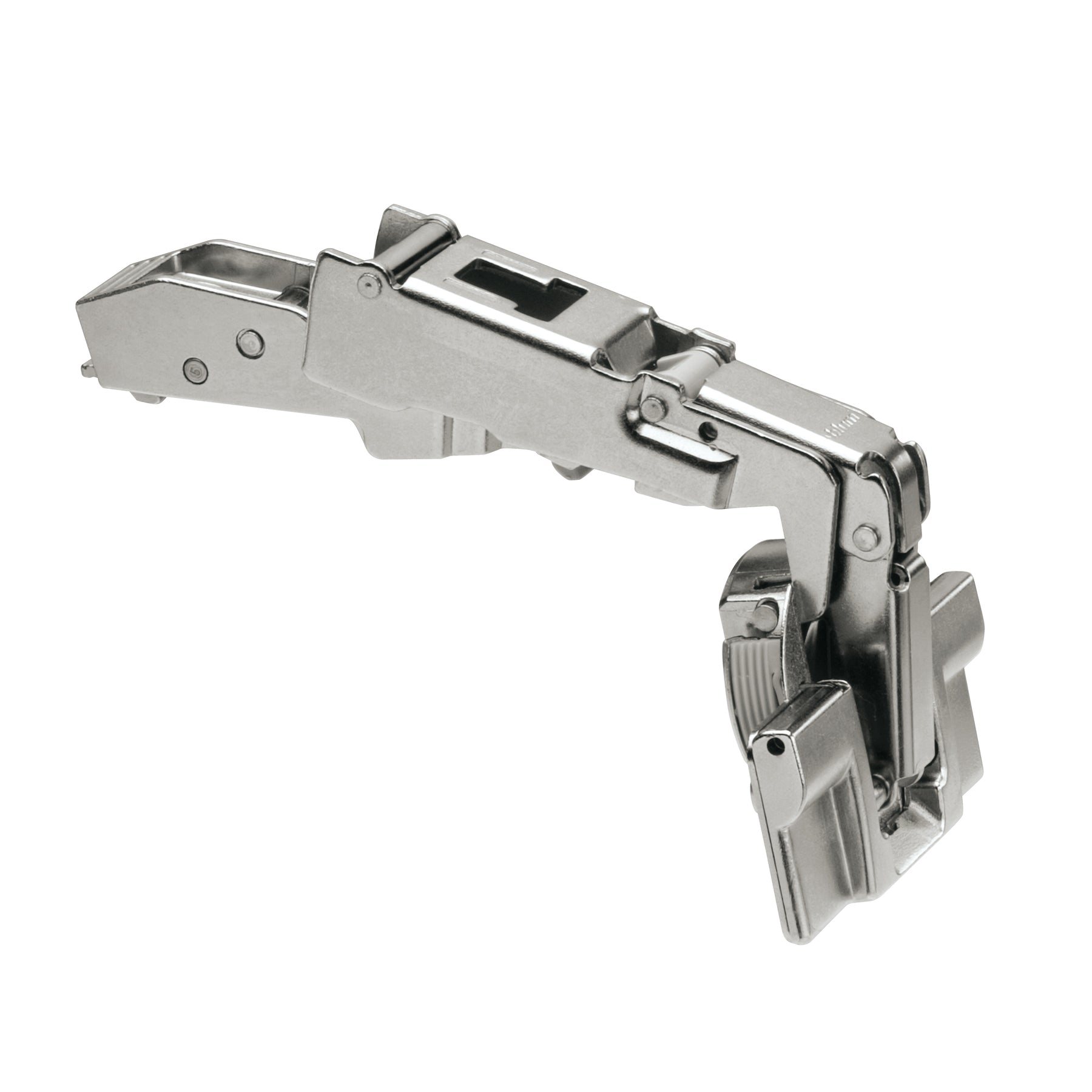 Blum CLIP top wide angled hinge 170°, full overlay application, free swing, hinge cup: INSERTA