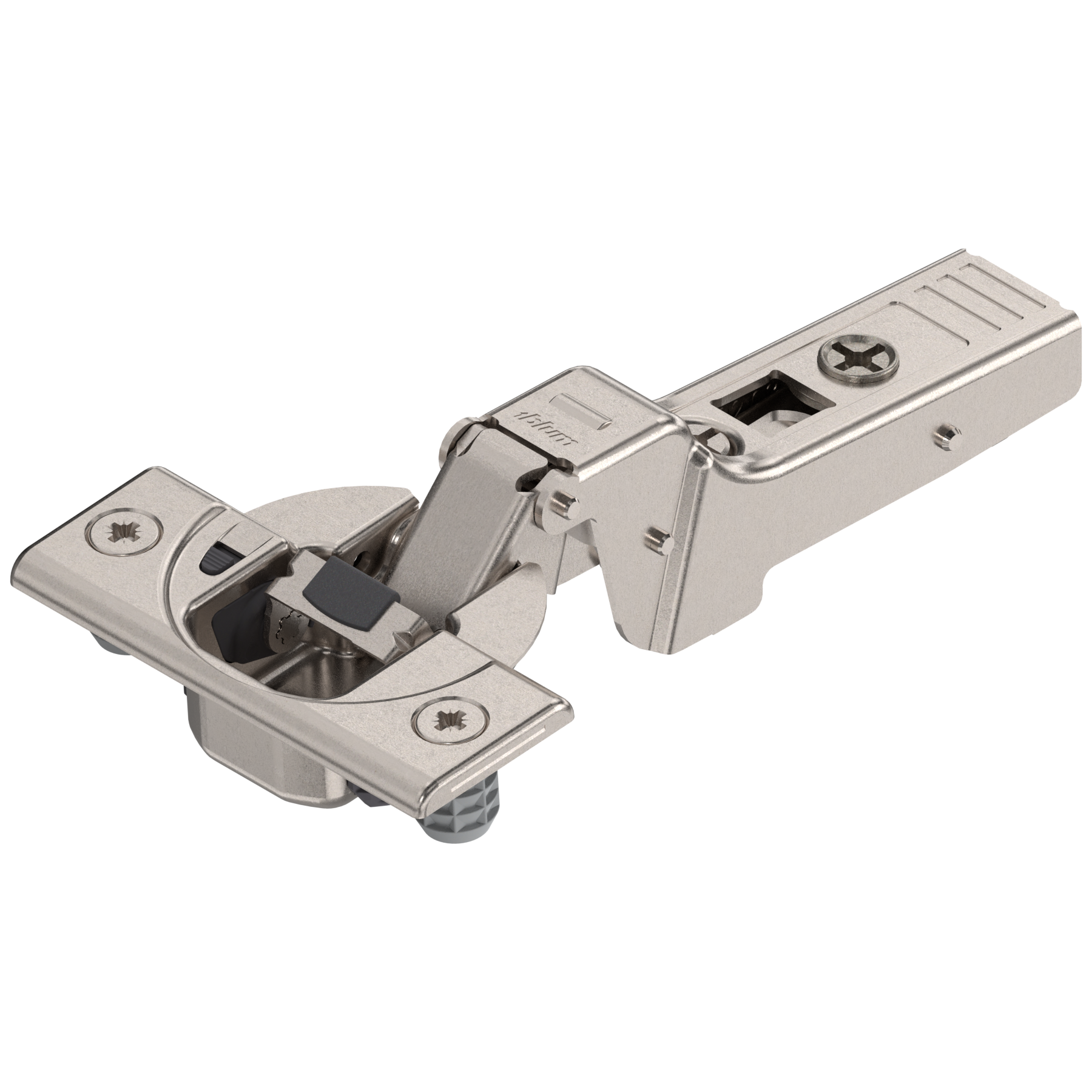 Blum CLIP top BLUMOTION 95° thick door hinges Half overlay Nickel