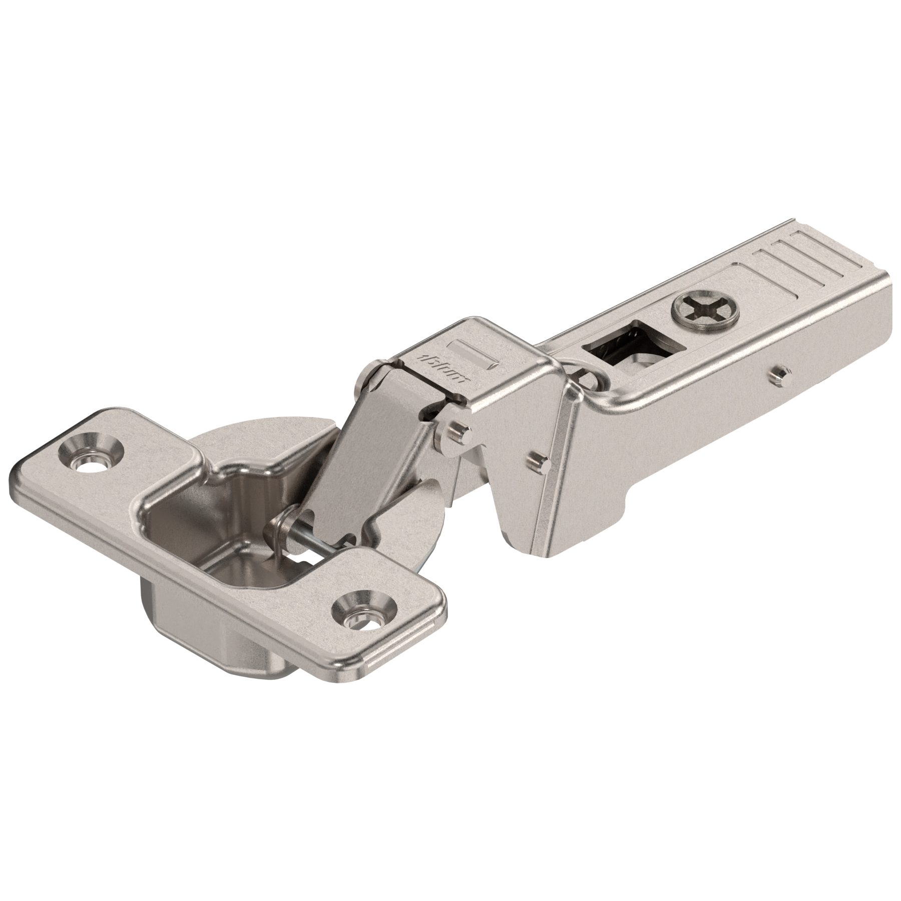 Blum CLIP top 95° thick door hinges Self-closing Half overlay Nickel