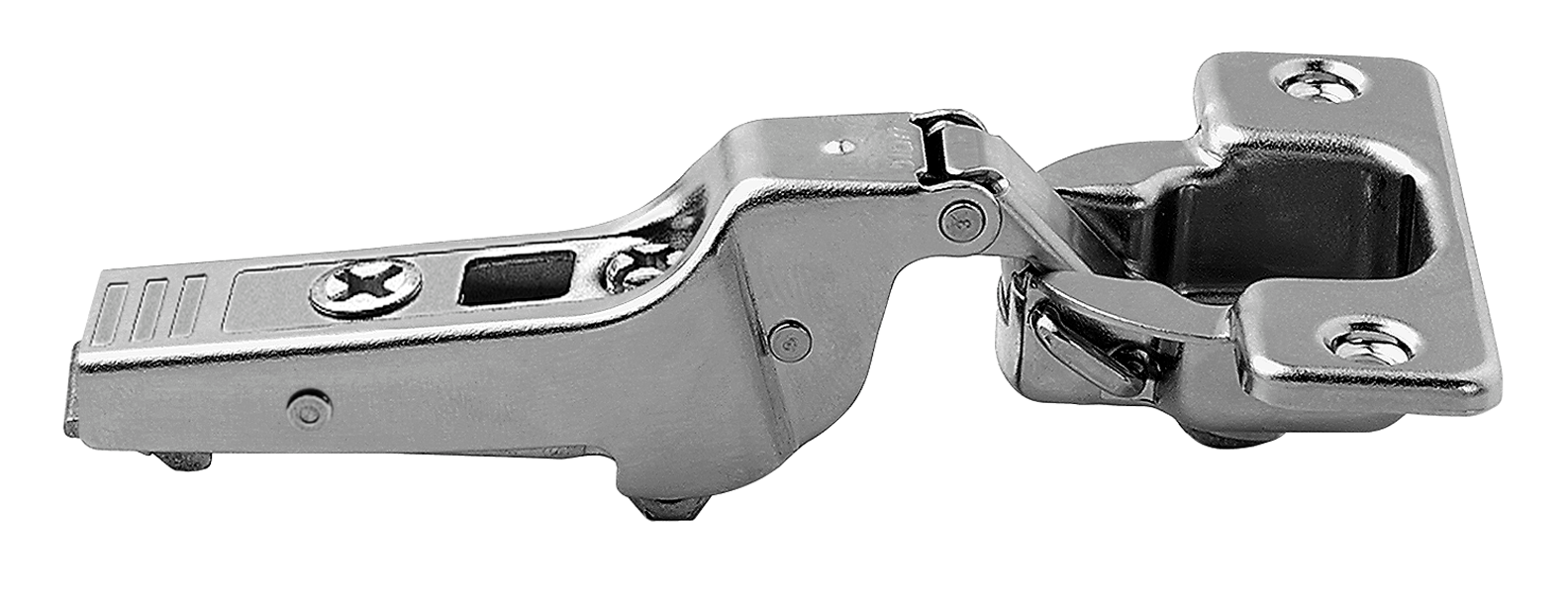 Blum CLIP top 95° thick door hinges Self-closing Half overlay Nickel