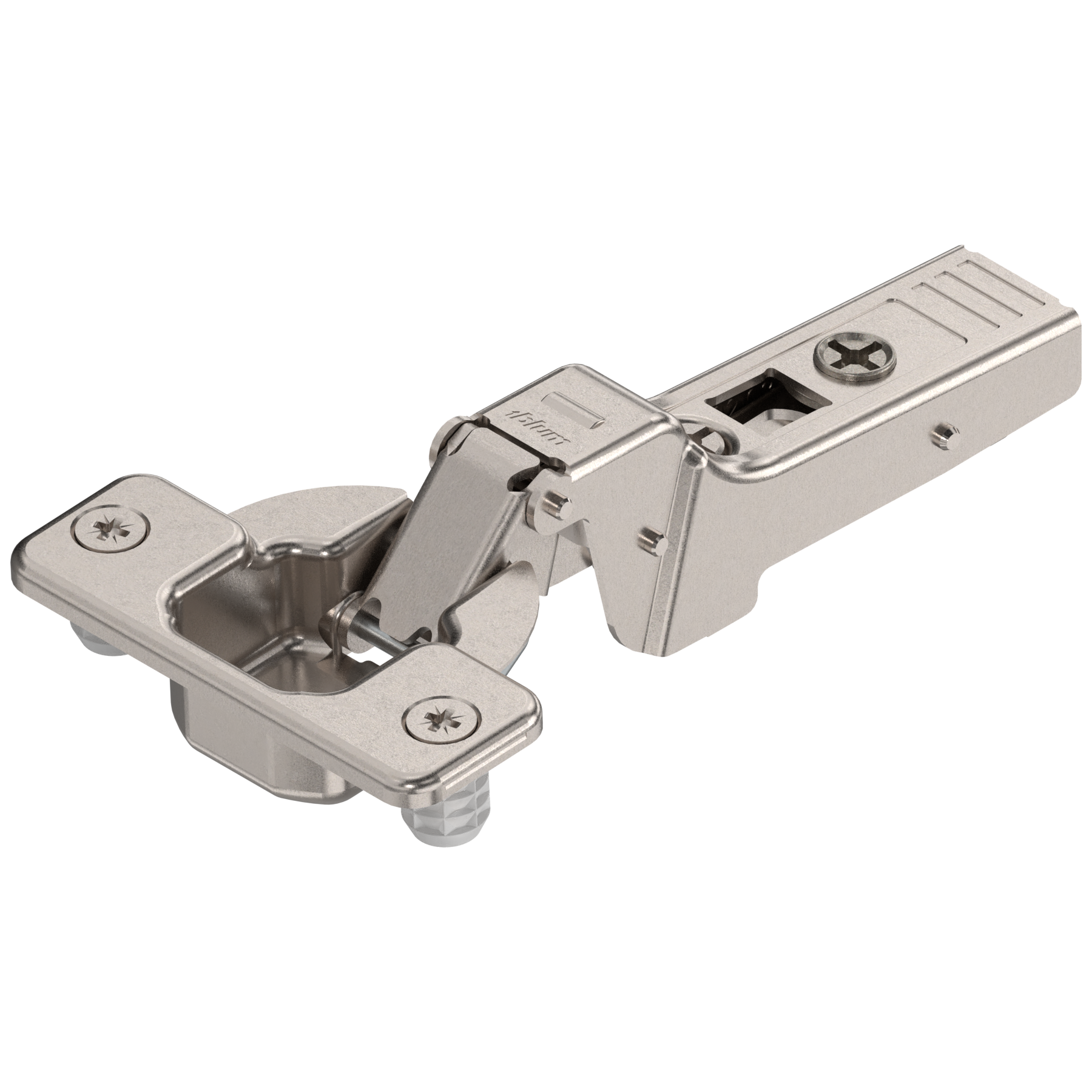 Blum CLIP top 95° thick door hinges Self-closing Half overlay Nickel
