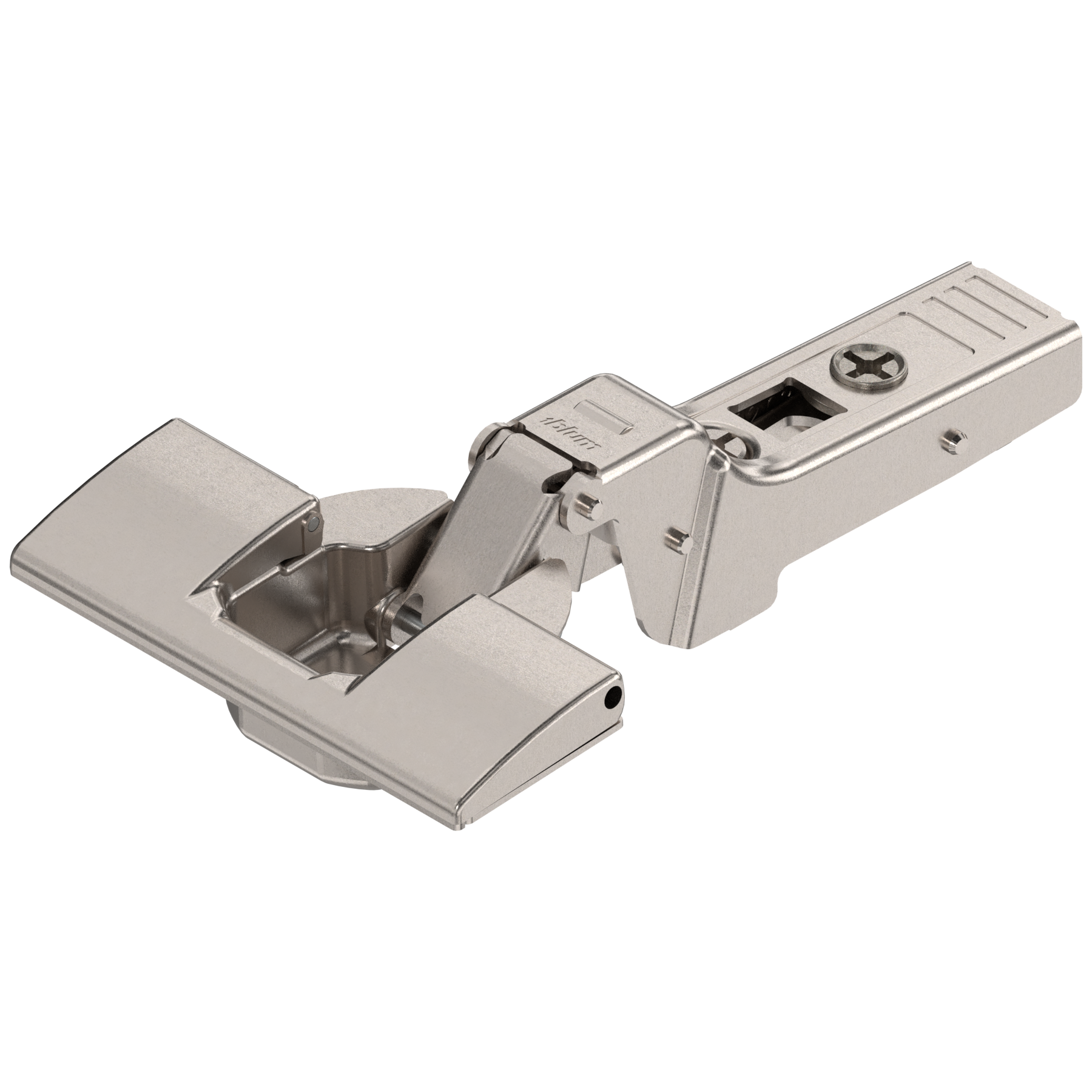 Blum CLIP top 95° thick door hinges Self-closing Half overlay Nickel