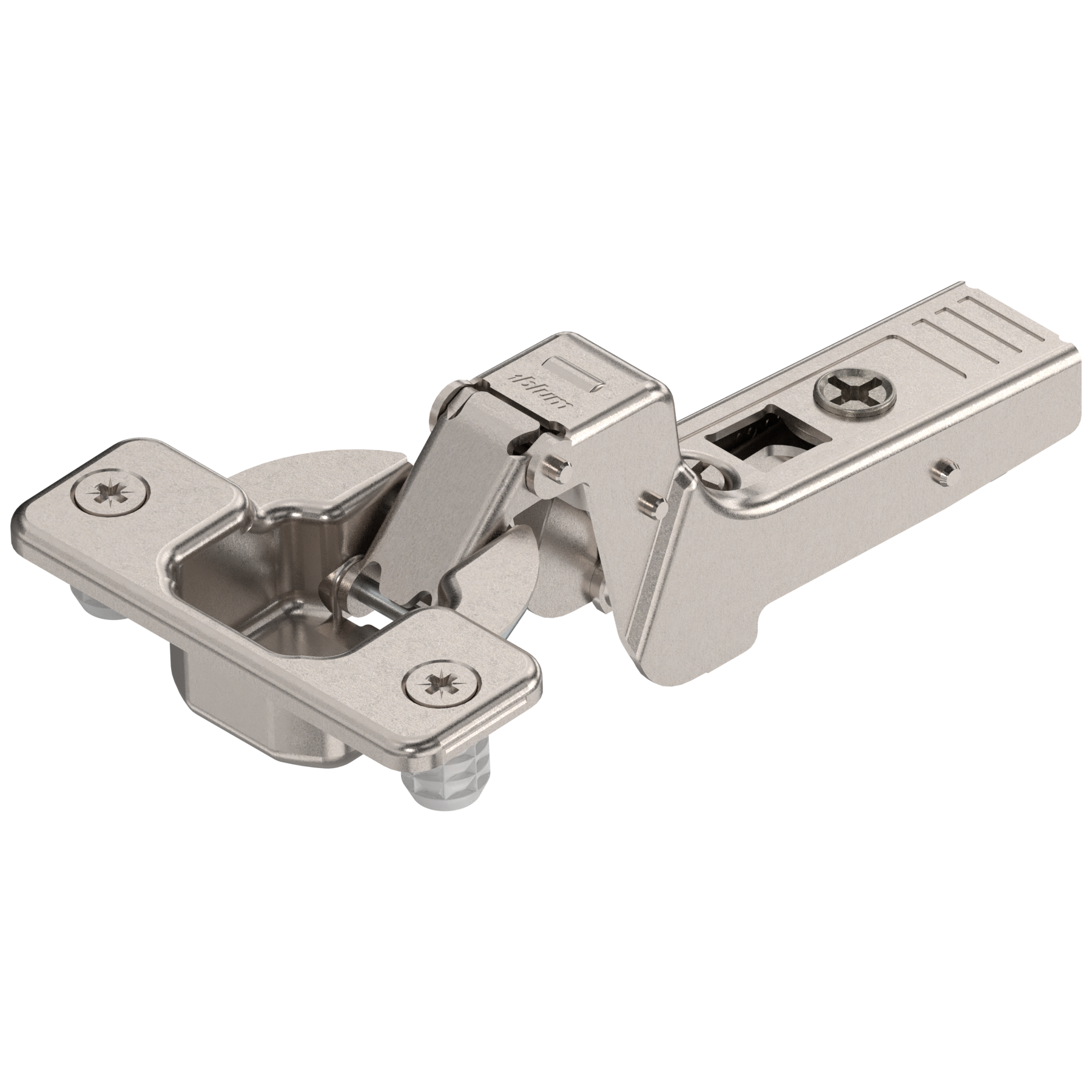 Blum CLIP top 95° thick door hinges Self-closing Inset Nickel