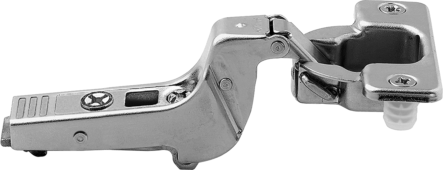 Blum CLIP top 95° thick door hinges Self-closing Inset Nickel