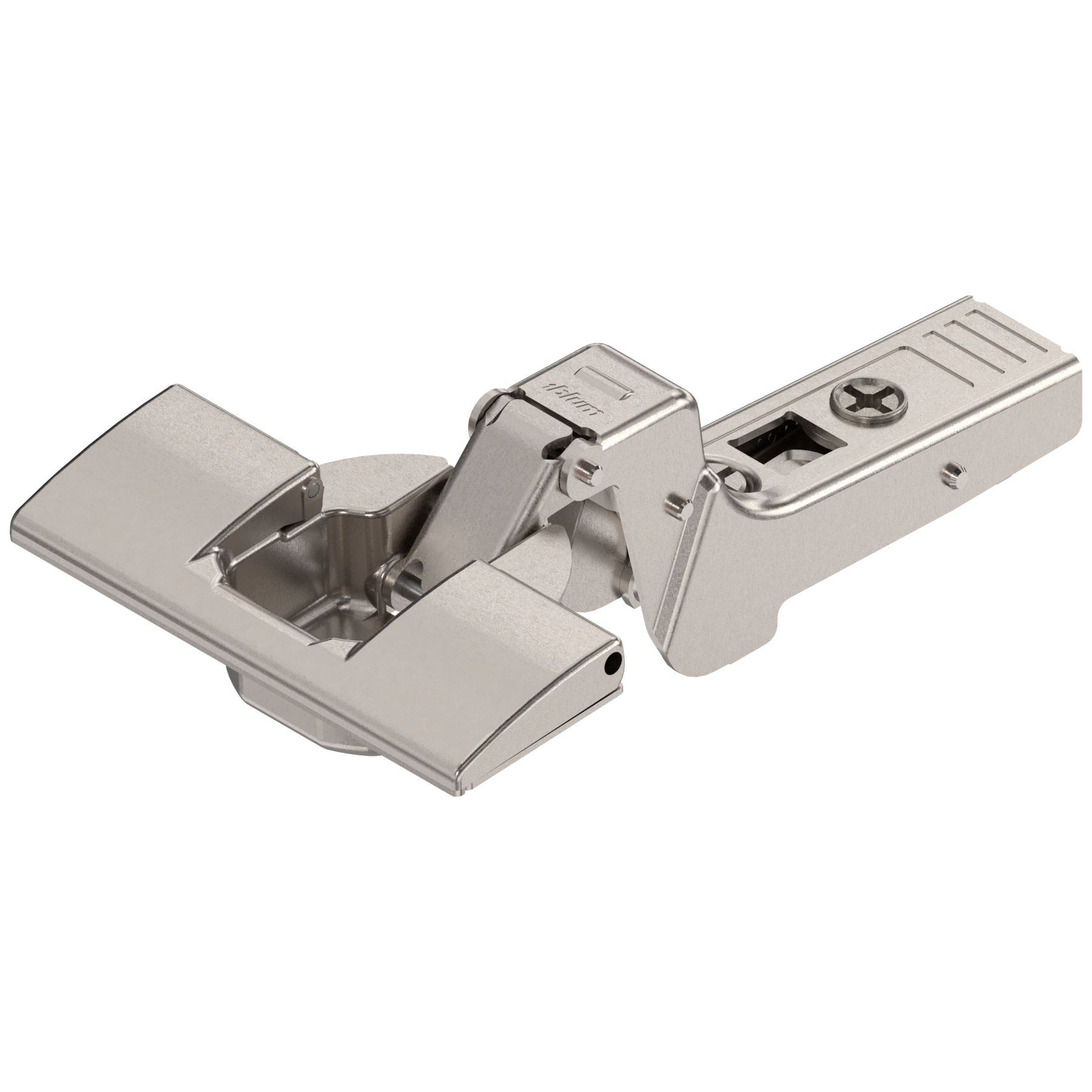 Blum CLIP top thick door hinge 95°, inset application, hinge cup: INSERTA