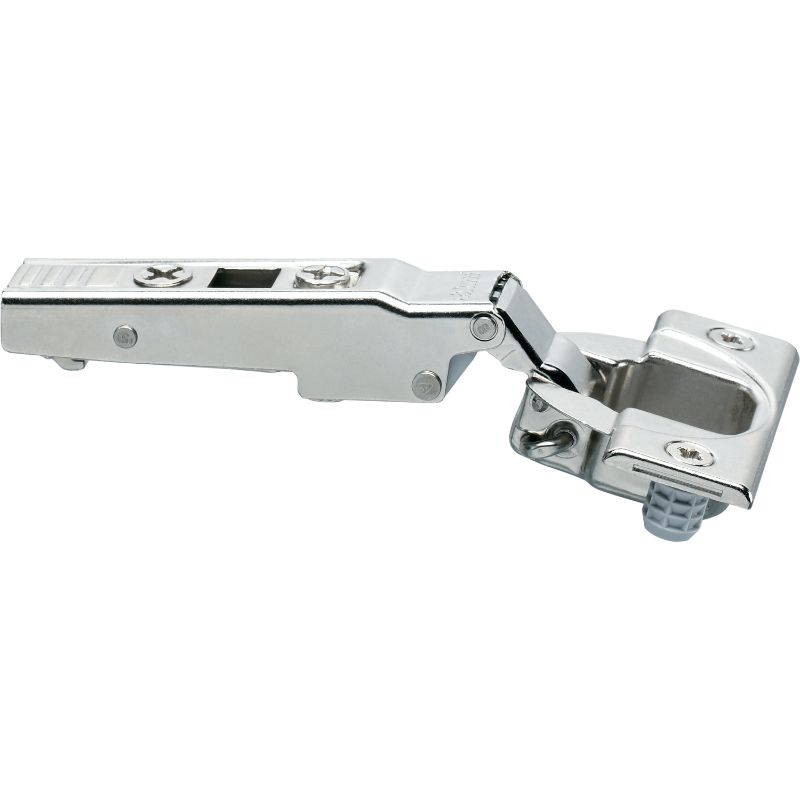 Blum CLIP top 110° + hinges Free-swinging Full overlay Nickel. Press-in
