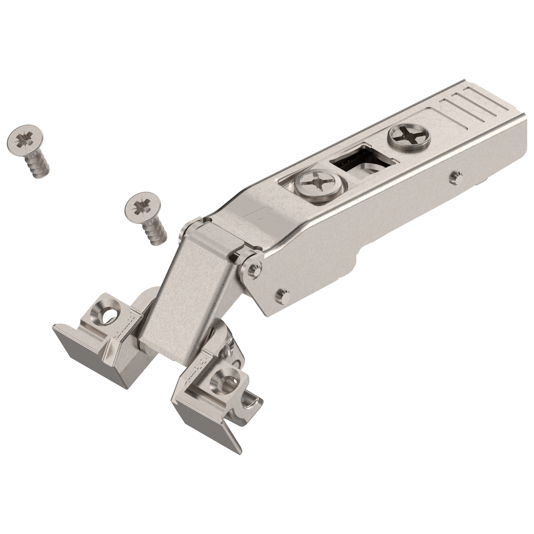 Blum CLIP top hinges - special applications Narrow aluminum free swinging Nickel. Screw-on