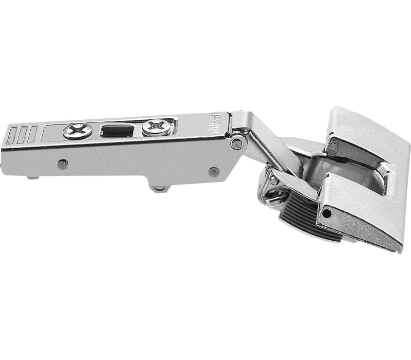Blum CLIP top standard hinge 120°+, full overlay application, hinge cup: INSERTA