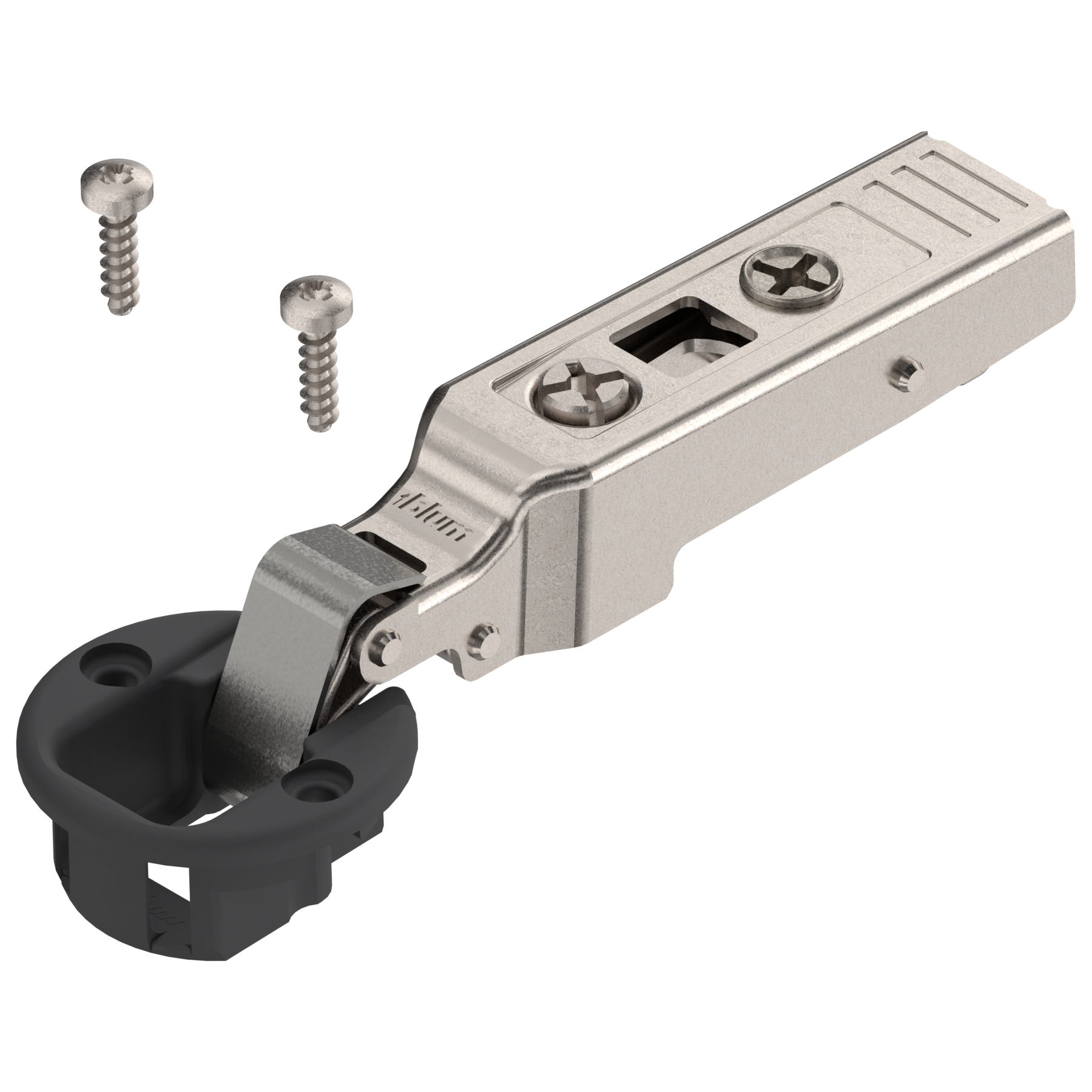 Blum CLIP top hinges - special applications 95° Glass door hinges - self closing Full overlay Black/Nickel