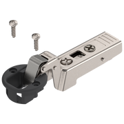Blum CLIP top hinges - special applications 95° Glass door hinges - self closing Inset Black/Nickel