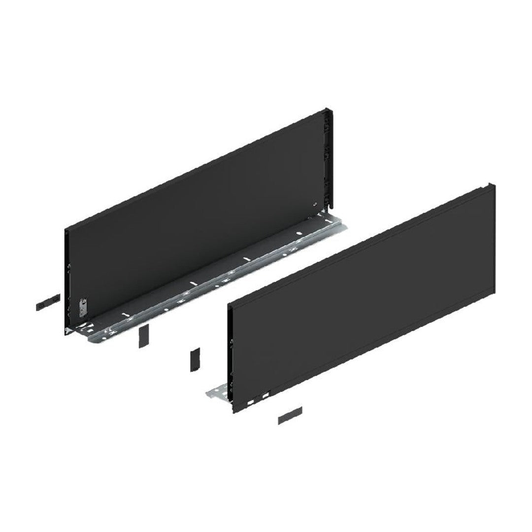 Blum LEGRABOX F-Height Drawer Box Kit Matte Black 125 LB