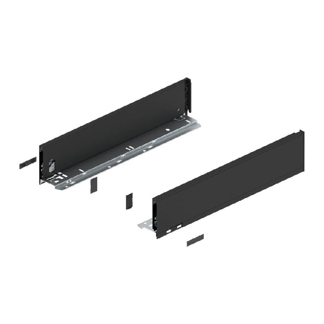 Blum LEGRABOX K-Height Drawer Box Kit Matte Black 125 LB