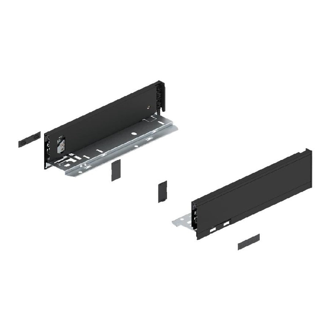 Blum LEGRABOX M-Height Drawer Box Kit Matte Black 125 LB