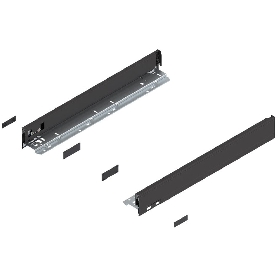 Blum LEGRABOX N-Height Drawer Box Kit Matte Black 125 LB