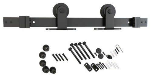 BARNDOORKIT FLAT R/TOP MNT 6.5FT MT BL