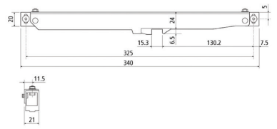 BARN DOOR FLAT RAIL SC ACC KIT SC SS