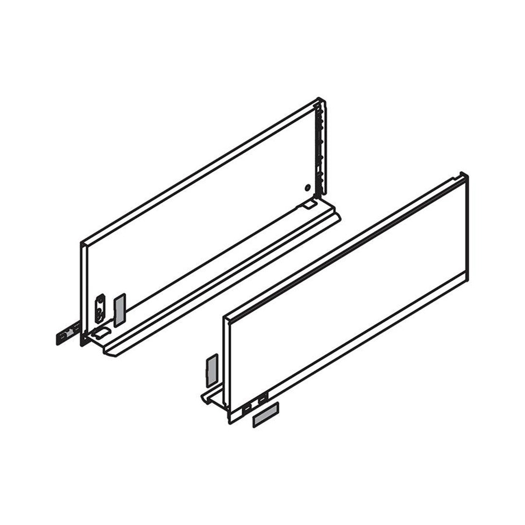 Blum LEGRABOX C-Height Drawer Box Kit Matte Black 170 LB