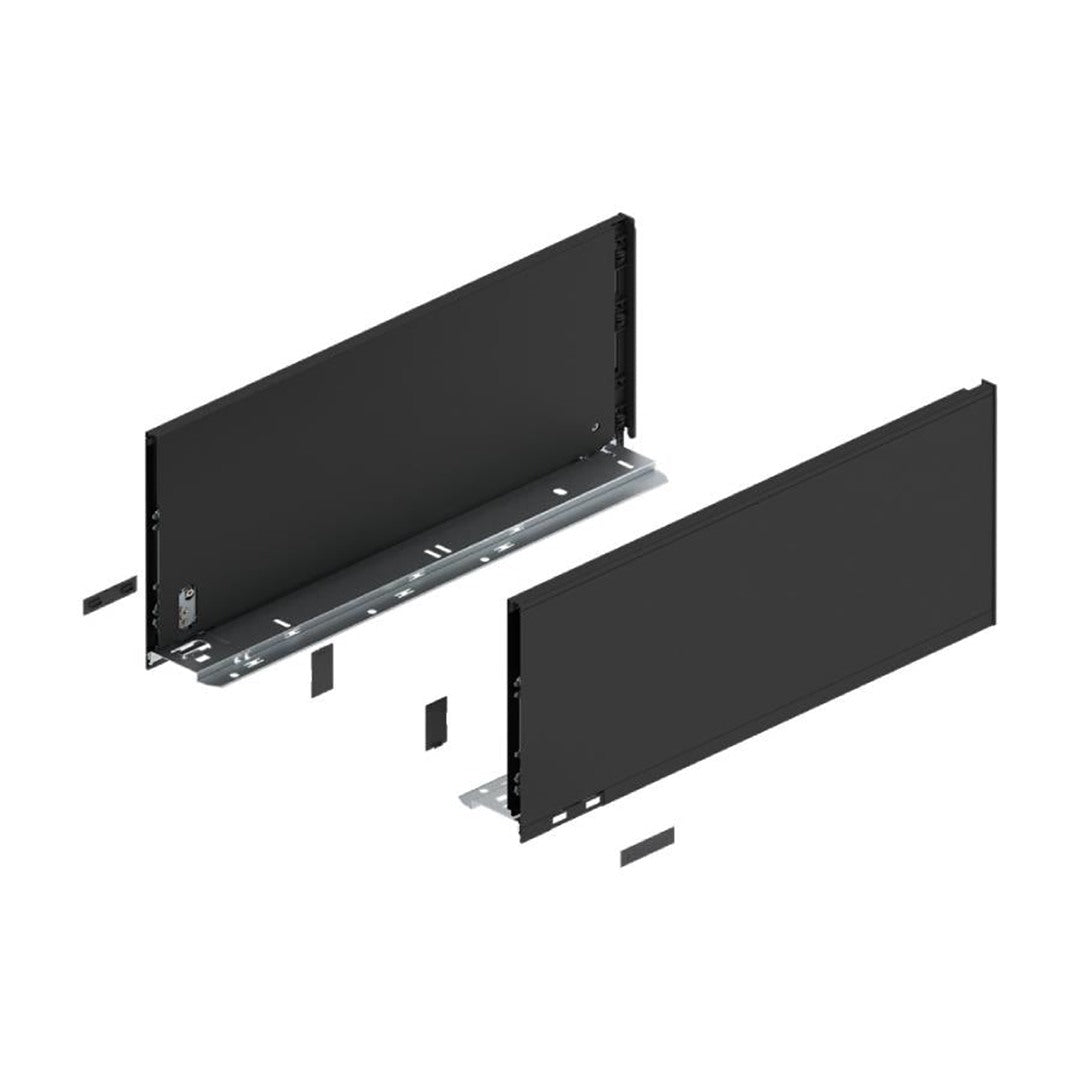 Blum LEGRABOX F-Height Drawer Box Kit Matte Black 170 LB