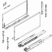 LEGRABOX F Height, Drawer Box Kit Orion Gray Blum 18'