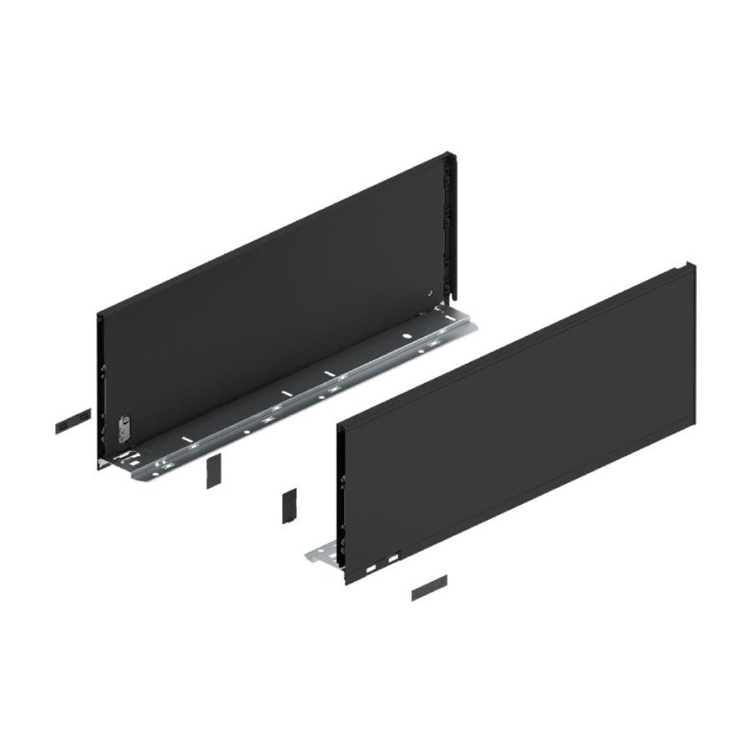 Blum LEGRABOX F-Height Drawer Box Kit Matte Black 170 LB