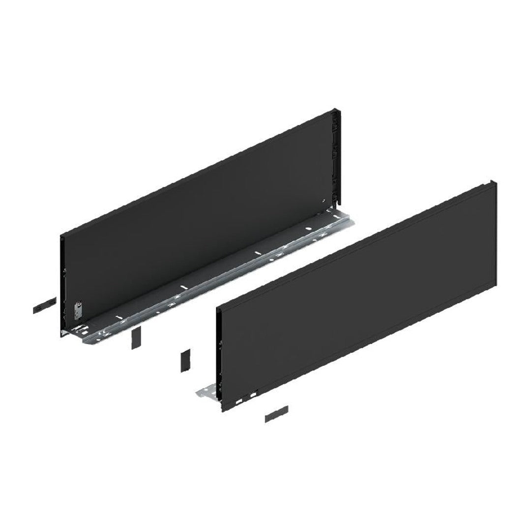 Blum LEGRABOX F-Height Drawer Box Kit Matte Black 170 LB