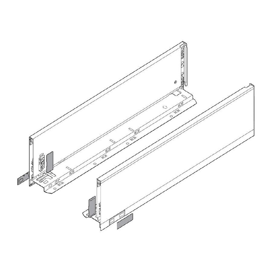 Blum LEGRABOX K-Height Drawer Box Kit Matte Black 170 LB
