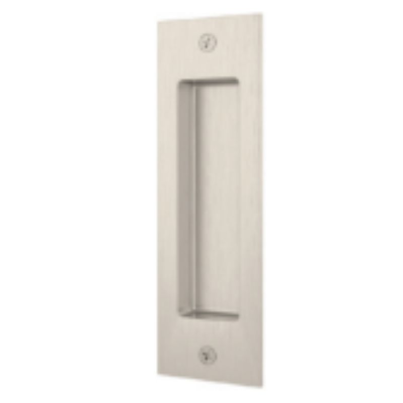 BARN DOOR FLUSH HANDLE 165X53MM SATIN NI