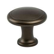KNOB W/RING 1-1/8" OIL RUBBED BRNZE 25/B