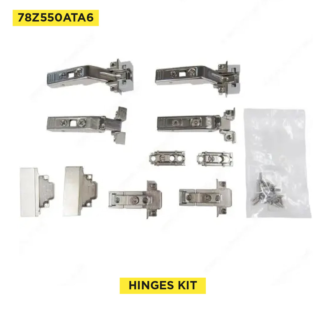Narrow Aluminum Hardware Set for Aventos HF, Nickel-Plated