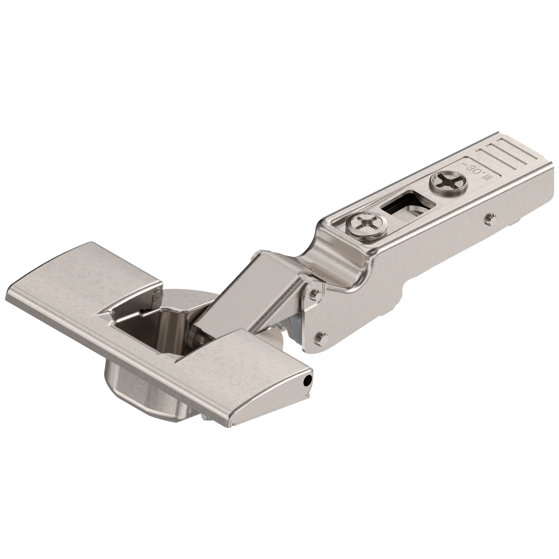 Blum CLIP top hinges - special applications Angled hinges -30° Nickel