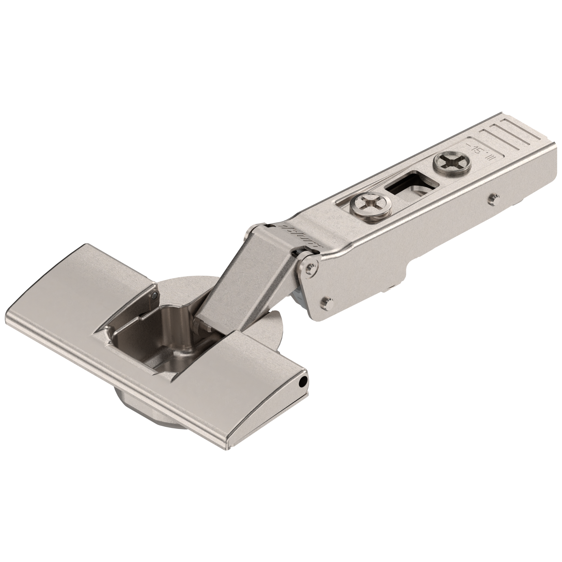Blum CLIP top hinges - special applications Angled hinges -15° Nickel