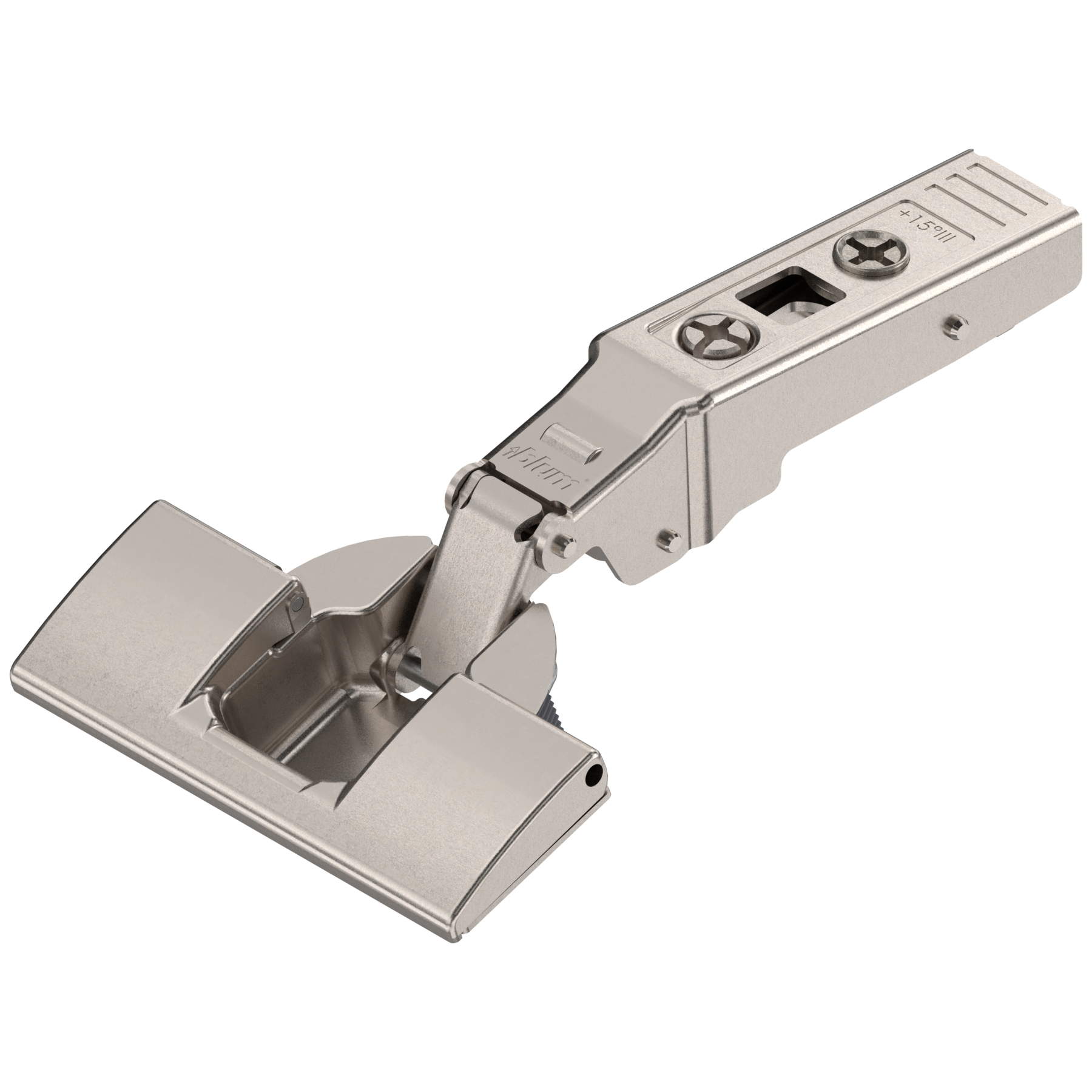 Blum CLIP top hinges - special applications Angled hinges +15° Nickel