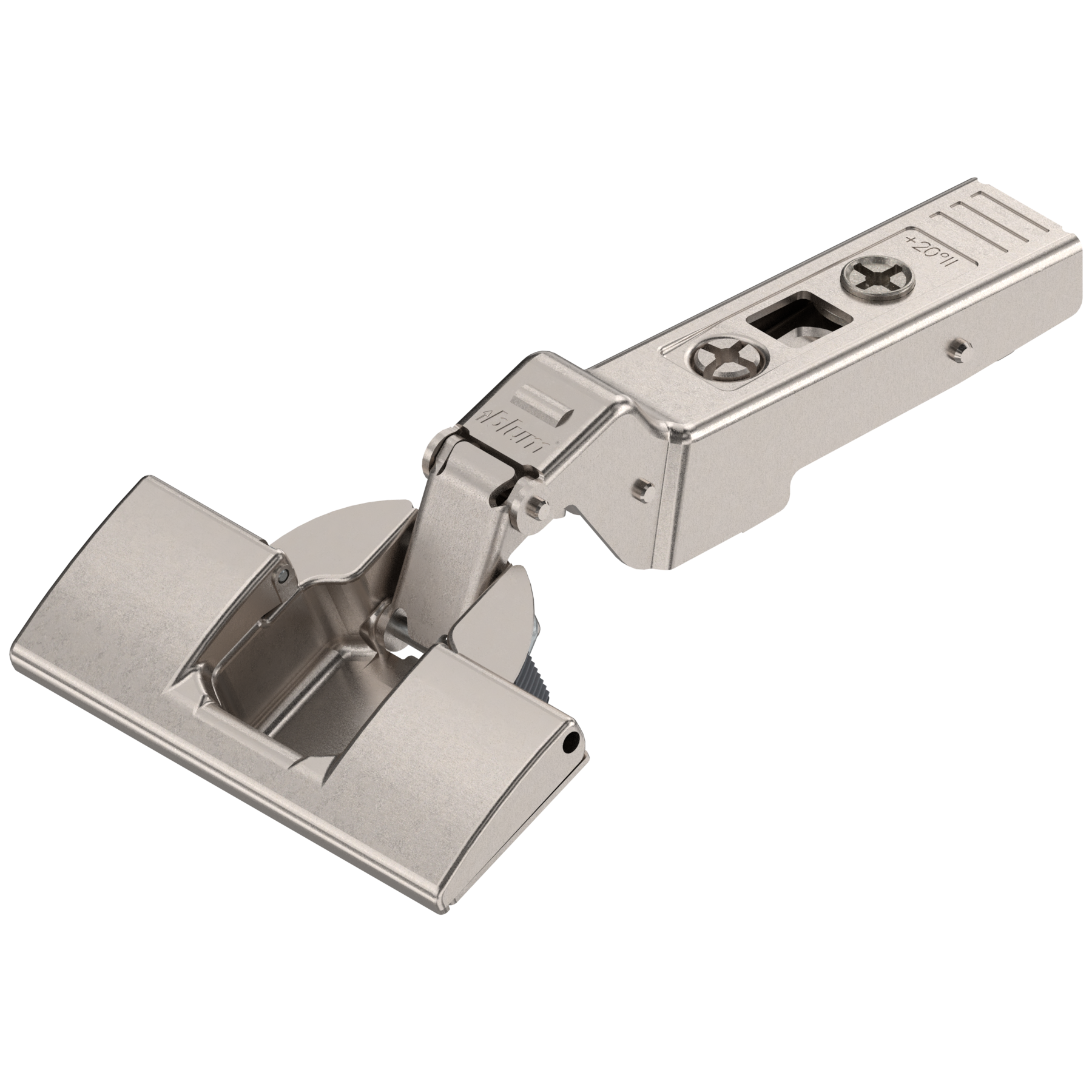 Blum CLIP top hinges - special applications Angled hinges +20° Nickel