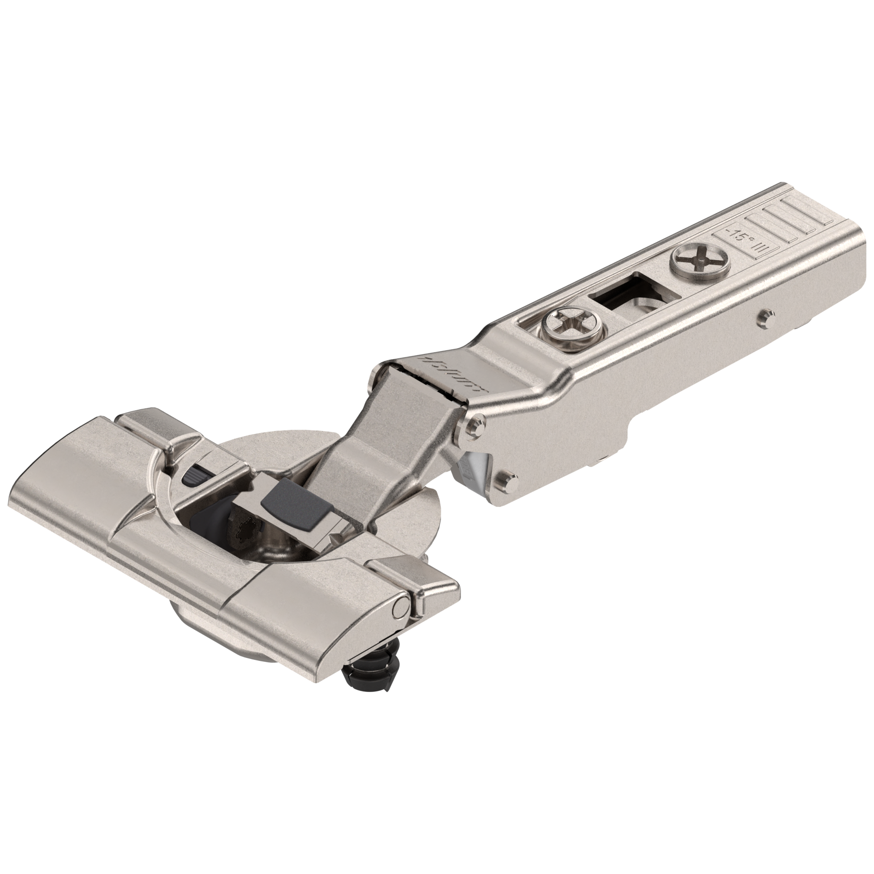 Blum CLIP top BLUMOTION hinges - special applications Angled hinges -15° Nickel