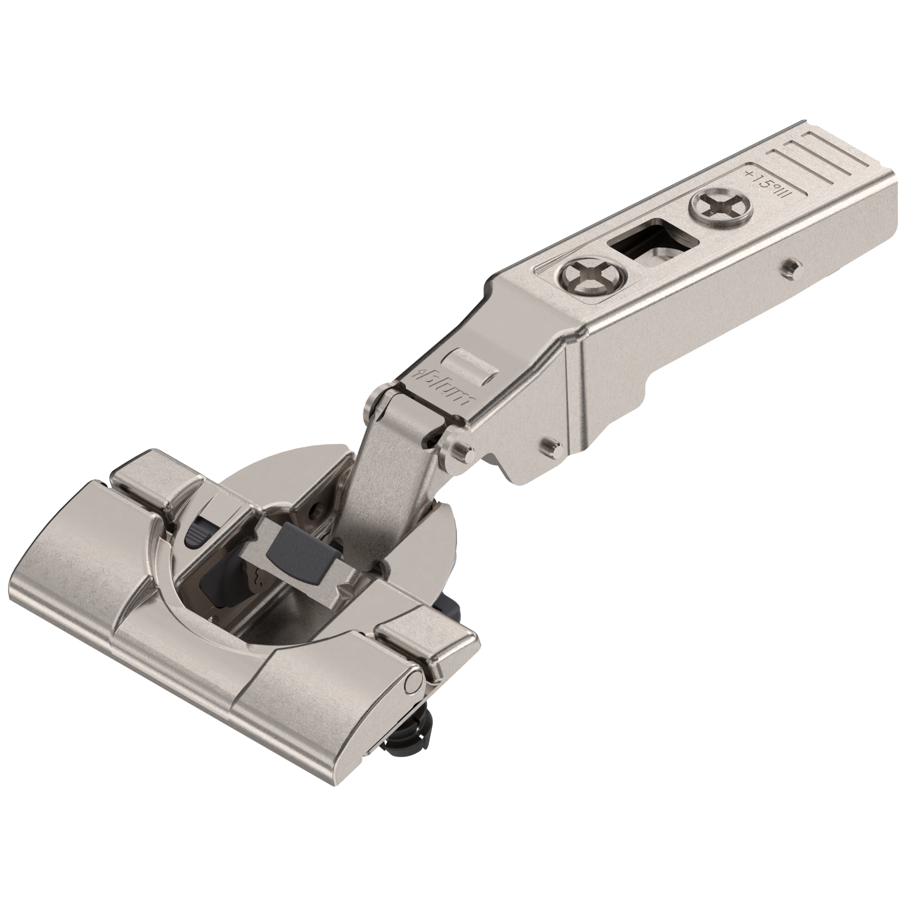 Blum CLIP top BLUMOTION hinges - special applications Angled hinges +15° Nickel