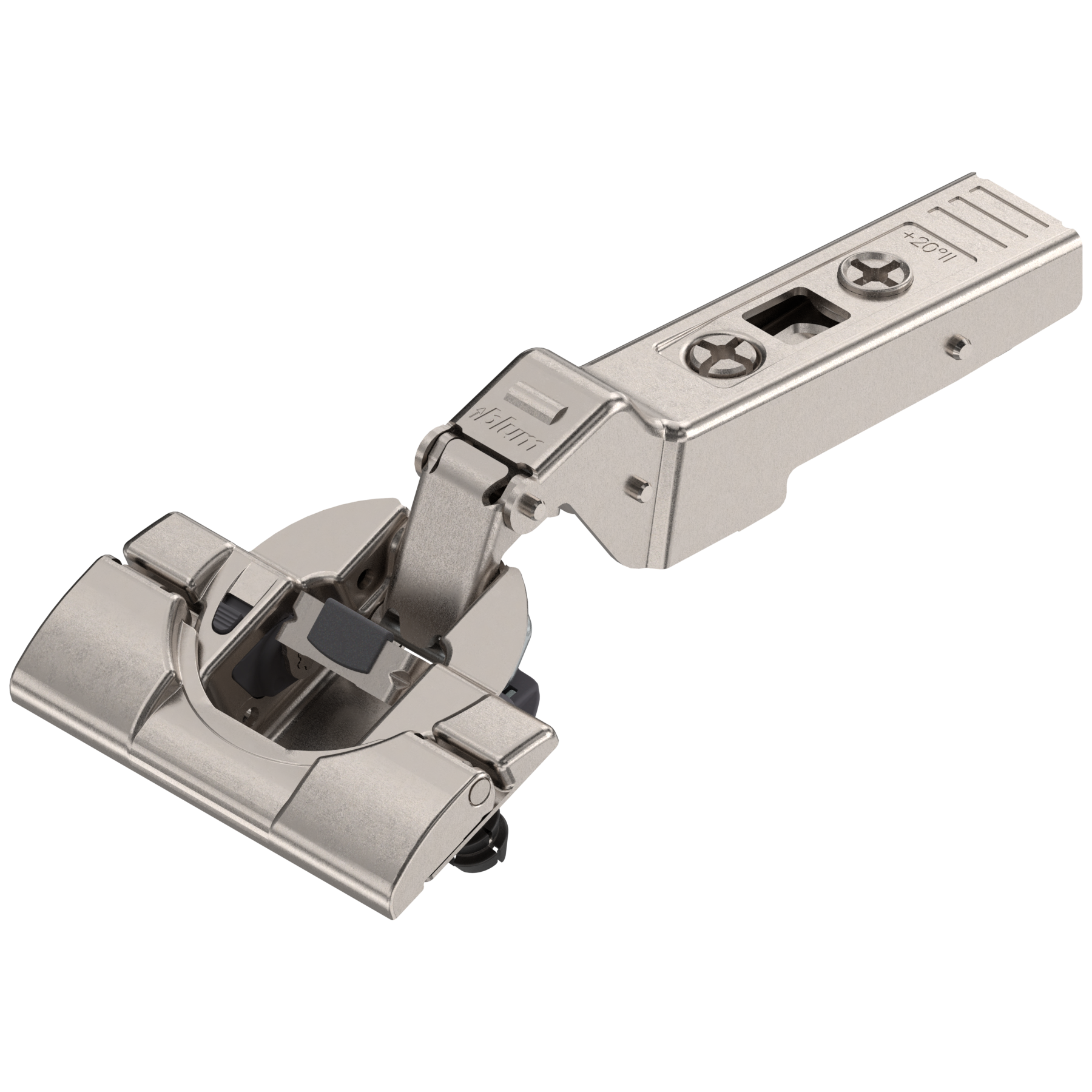 Blum CLIP top BLUMOTION hinges - special applications Angled hinges +20° Nickel
