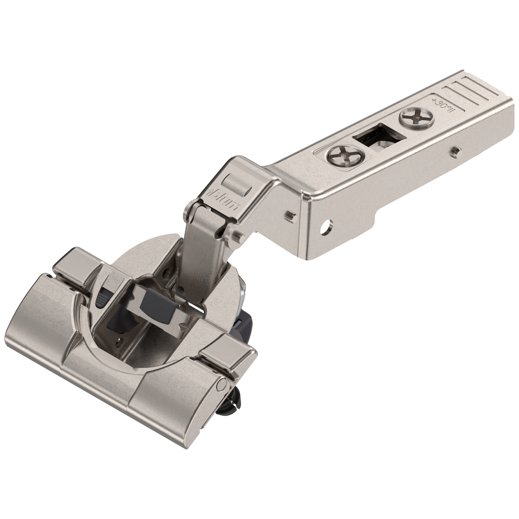 Blum CLIP top BLUMOTION hinges - special applications Angled hinges +30° II Nickel