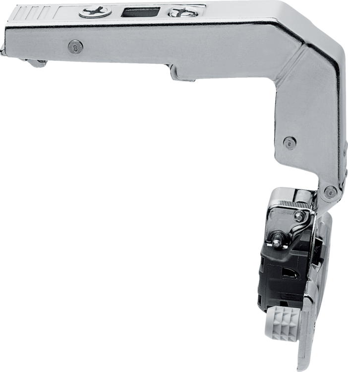 Blum 95° CLIP top BLUMOTION blind corner hinge Soft-close Full overlay Dowel (Knock-in) Nickel