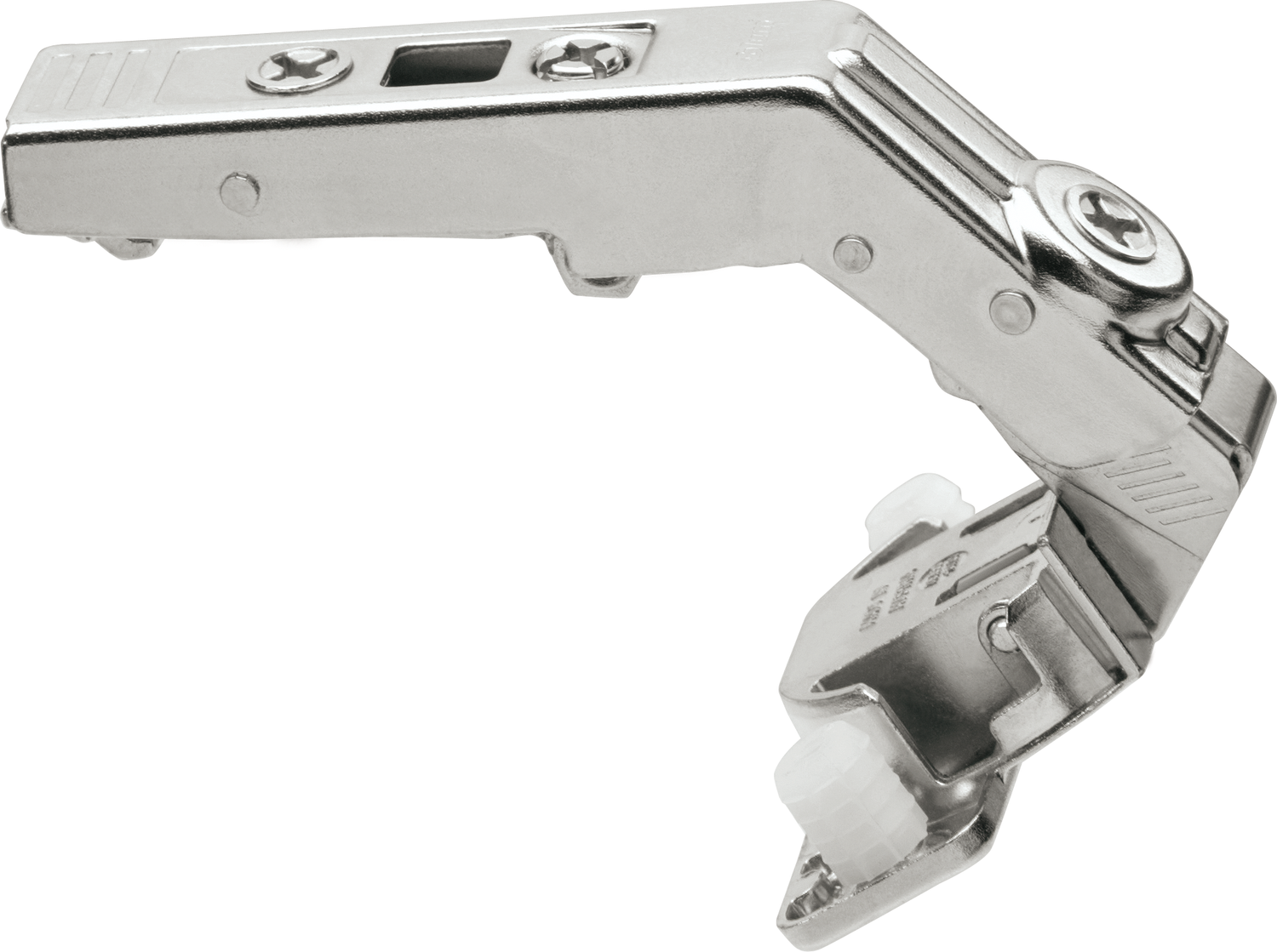 Blum CLIP top 60° full overlay bi-fold hinge Inserta Nickel