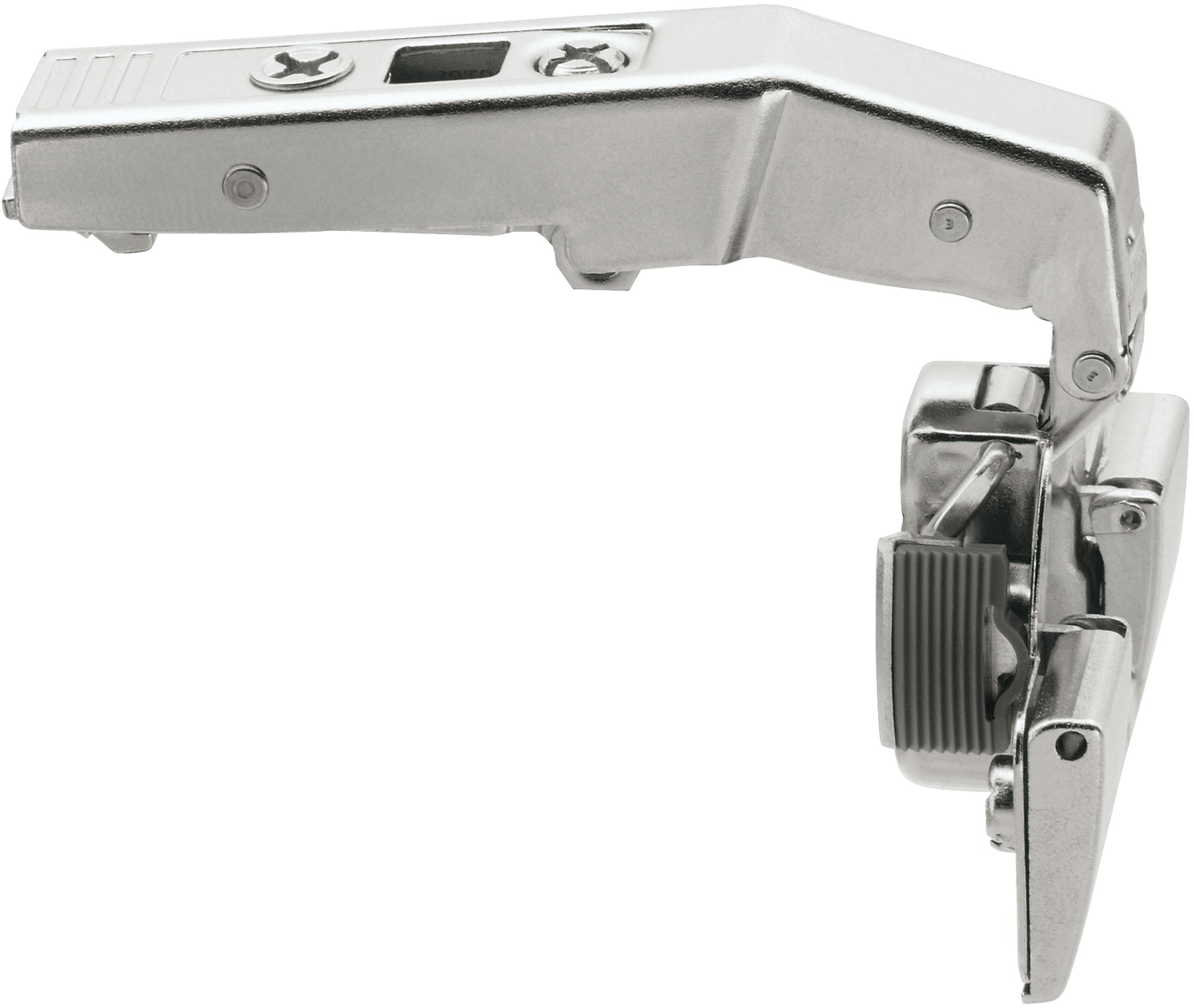 Blum CLIP top blind corner hinge 95°, inset application, hinge cup: INSERTA