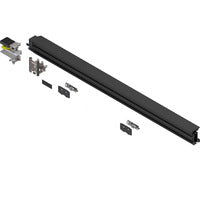 REVEGO DUO, TRACK SET DBL DOOR 1050MM, LEFT, BLACK