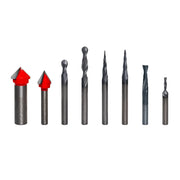 8 Piece CNC Router Bit Signmaking Set