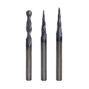 3-Piece CNC Fine Detail Router Bit Set