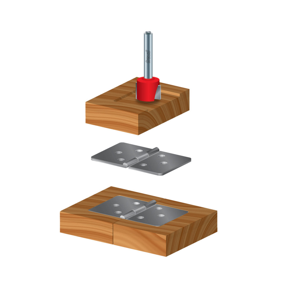 4 Piece Undersized Plywood Bit Set (1/2" Shank)