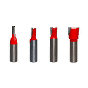 4 Piece Undersized Plywood Bit Set (1/2" Shank)