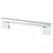 Contemporary Advantage Three 128mm CC Polished Chrome Bar Pull