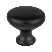 Traditional Advantage Four Matte Black Mushroom Knob