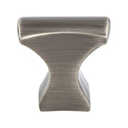 Knob 1-1/4 x 3/4 Brushed Tin