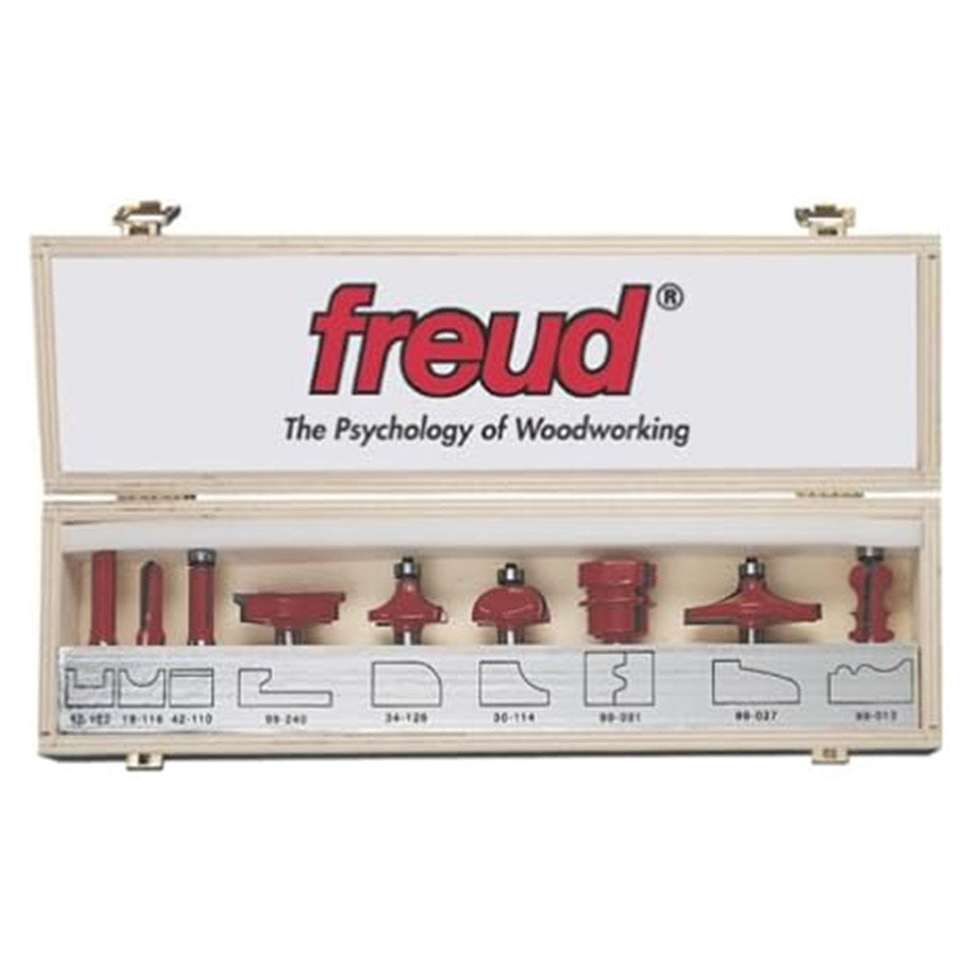 9 Piece Router Bit Set